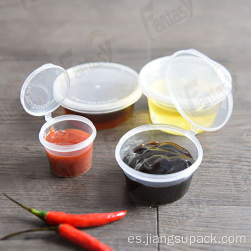 2 oz de salsa de plástico desechable de 2 oz